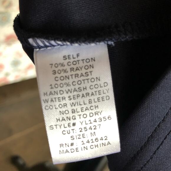 Ya LosAngeles Navy Blue Sheath Dress, Size M - Picture 7 of 7